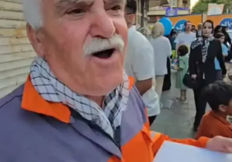 نذر فلافل یک پاکبان در مراسم عید غدیر