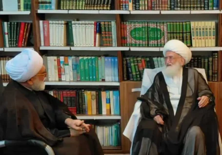 دیدار تولیت آستان قدس رضوی با آیت الله نوری همدانی