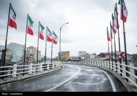پل روگذر آیت الله رودباری به شبکه حمل ونقل شهری رشت پیوست